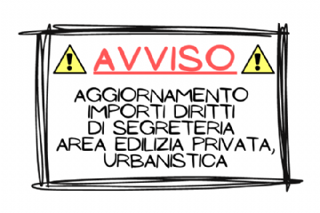 AGGIORNAMENTO DIRITTI SEGRETERIA AREA EDILIZIA, URBANISTICA.